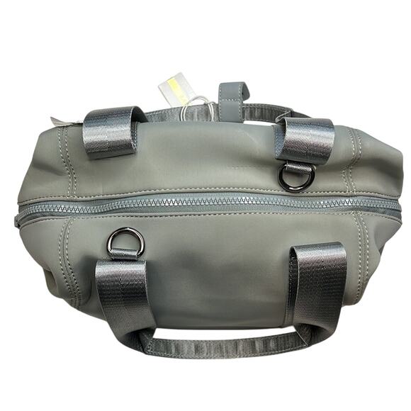 Nico & Olive Small Gray Duffel Bag w/ Double Handles & Removable Strap, NWT - Picture 4 of 8